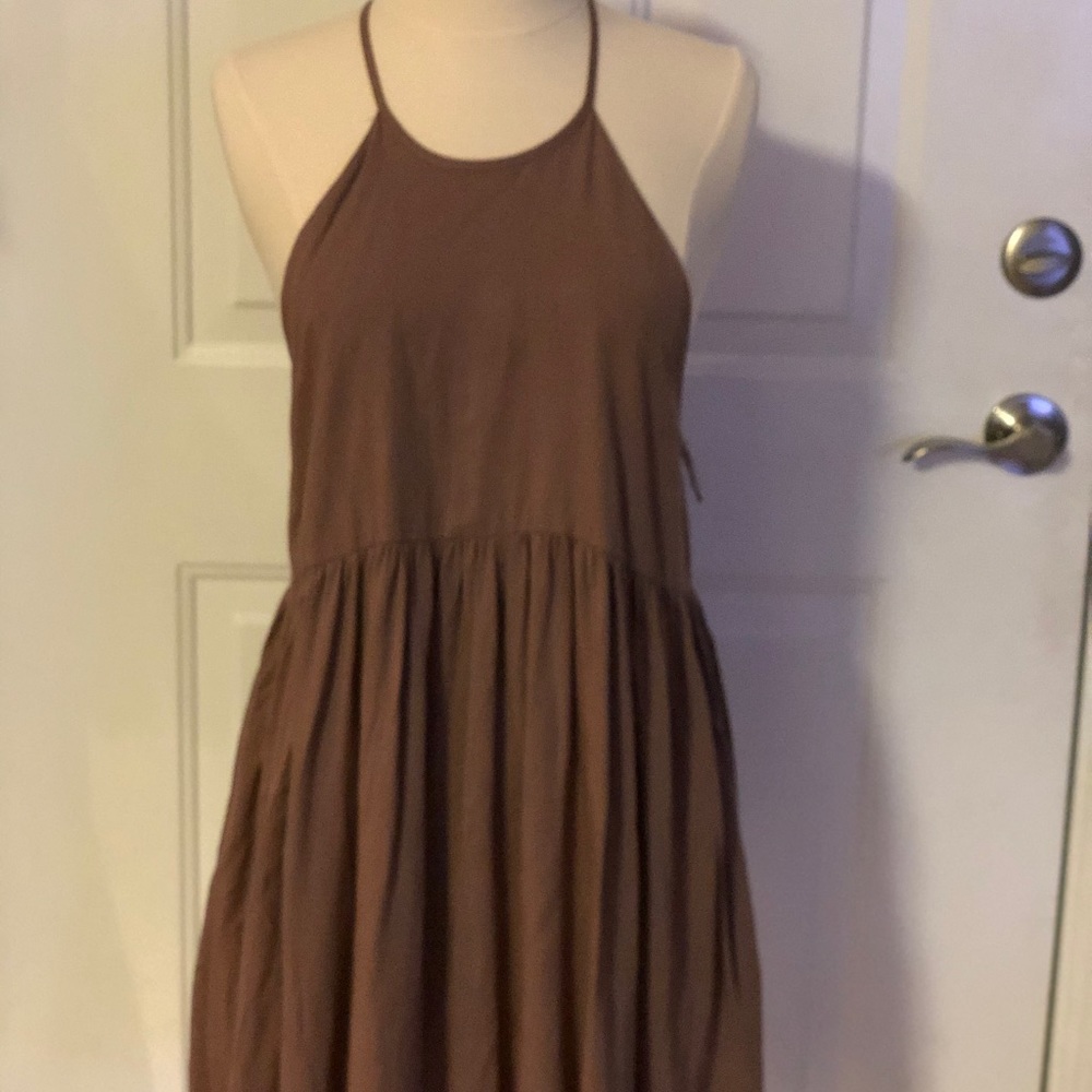 Short Tan Dress